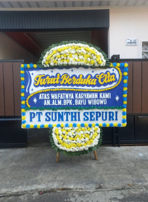 Papan Bunga Duka di Cempaka Putih
