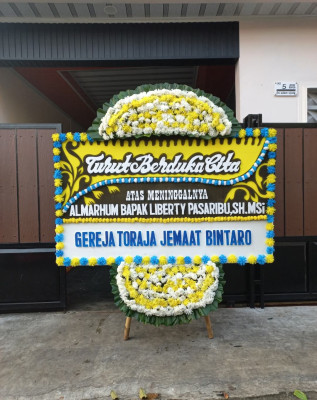 Papan Bunga Duka di Cempaka Putih